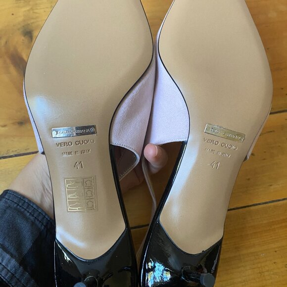 Dolce and Gabbana Sling Back Pumps - Suede and Leather - Picture 10 of 10